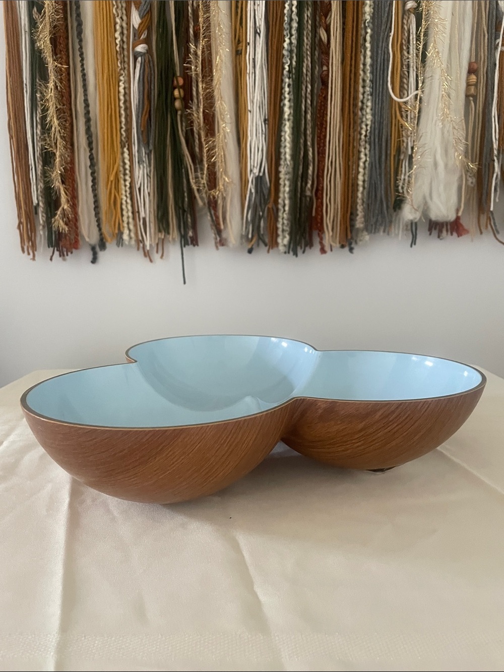 Mid century modern decorative 3 tier bowl